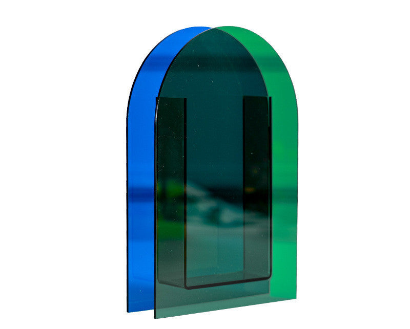 Colorful Acrylic Vase Color Illustration Ornament Vase