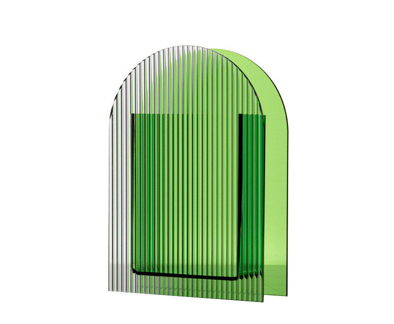 Colorful Acrylic Vase Color Illustration Ornament Vase