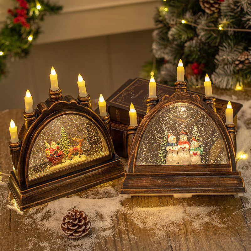 Kristall Kerzenlampe (Bogenform) Weihnachten