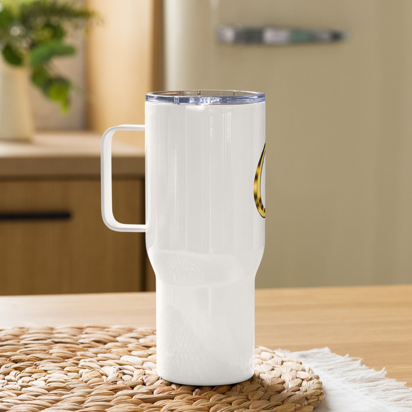 Buchstabe "G" - Reisebecher mit Griff