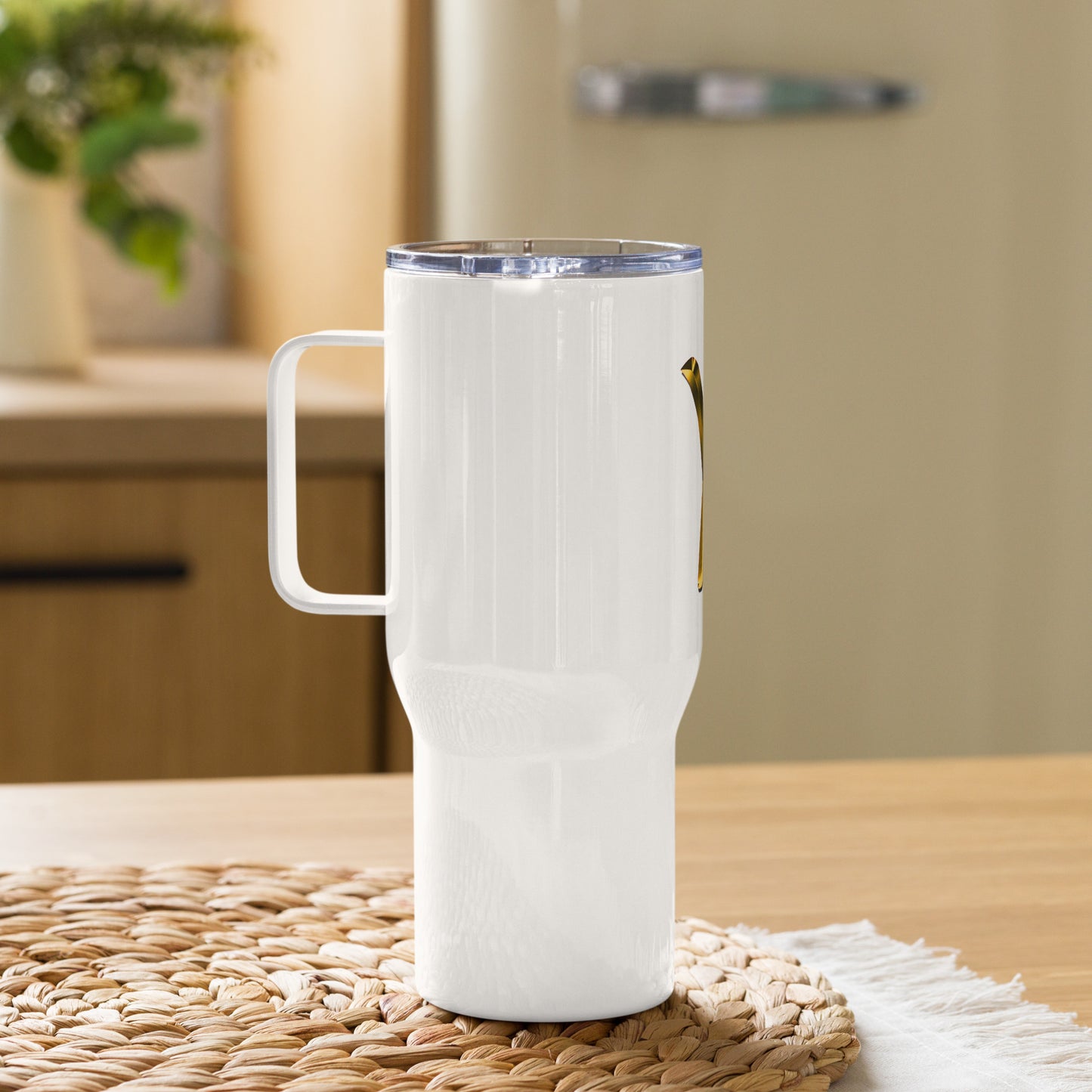 Buchstabe "Y" - Reisebecher mit Griff