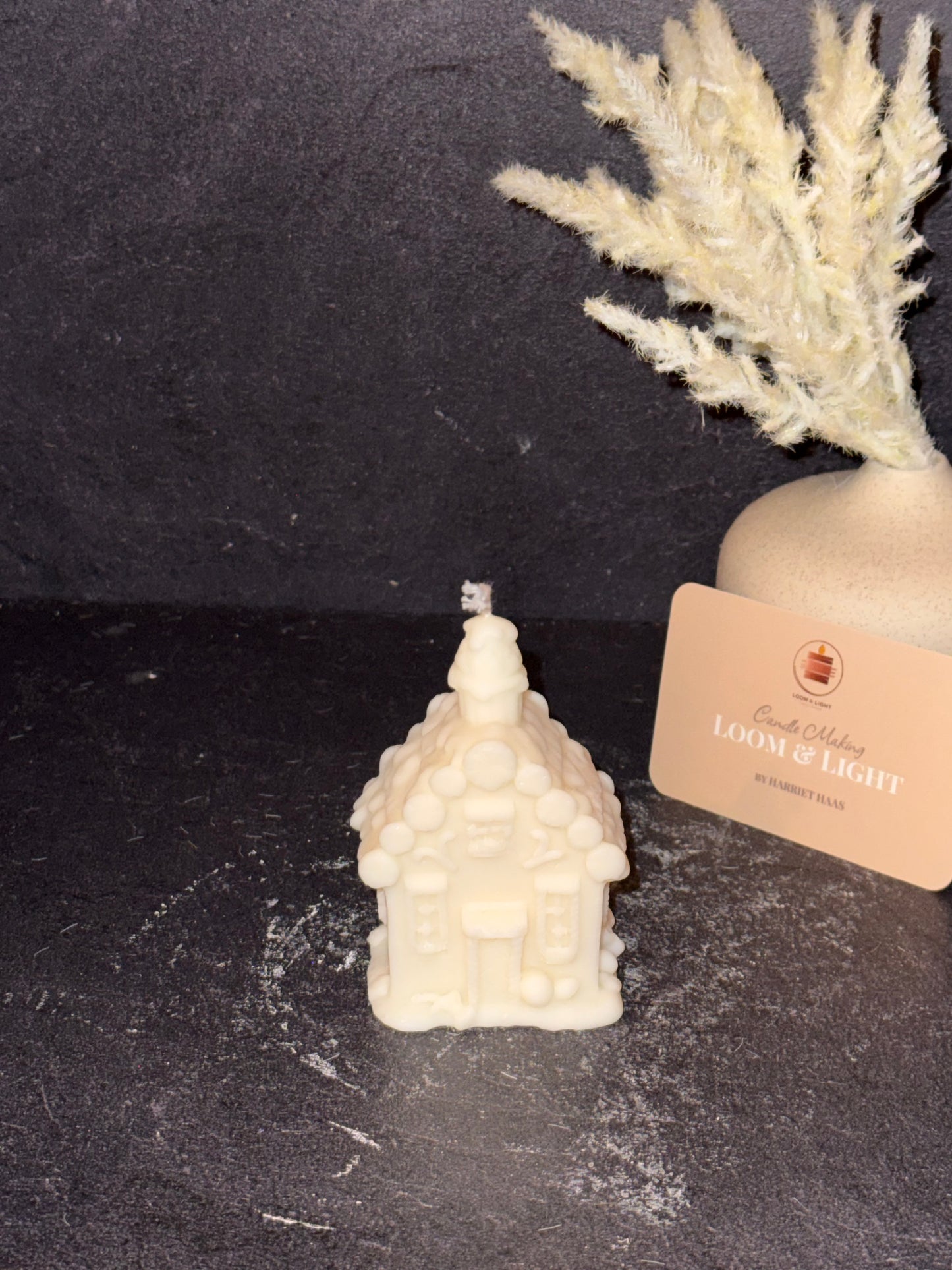 Weihnachtshaus-Kerzen