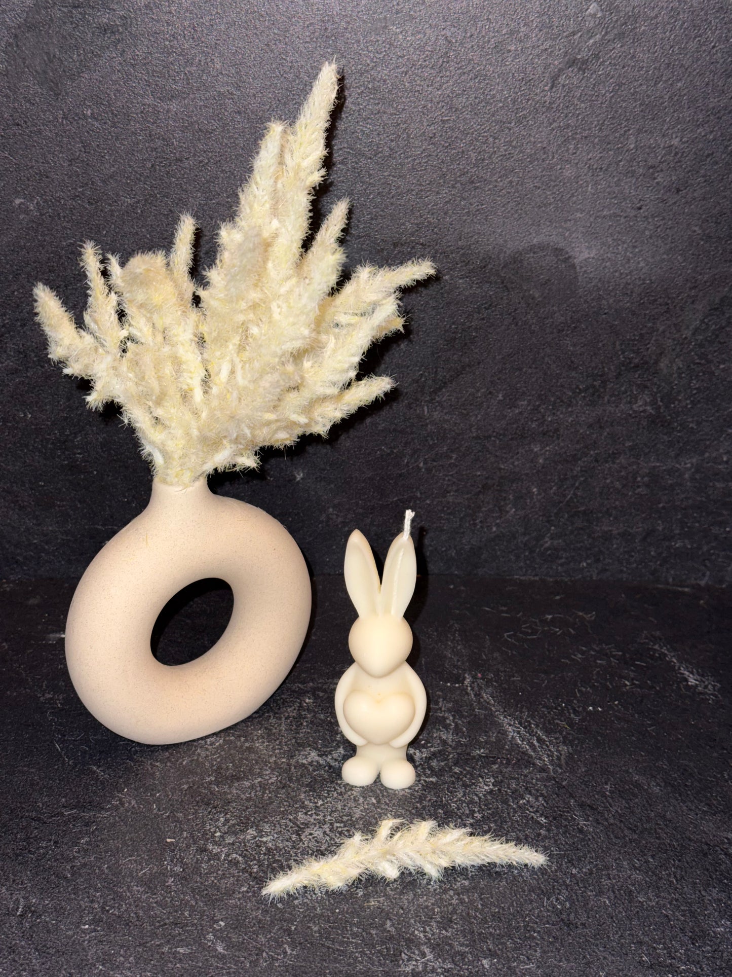 Osterhase mit Ei – Mini Kerze