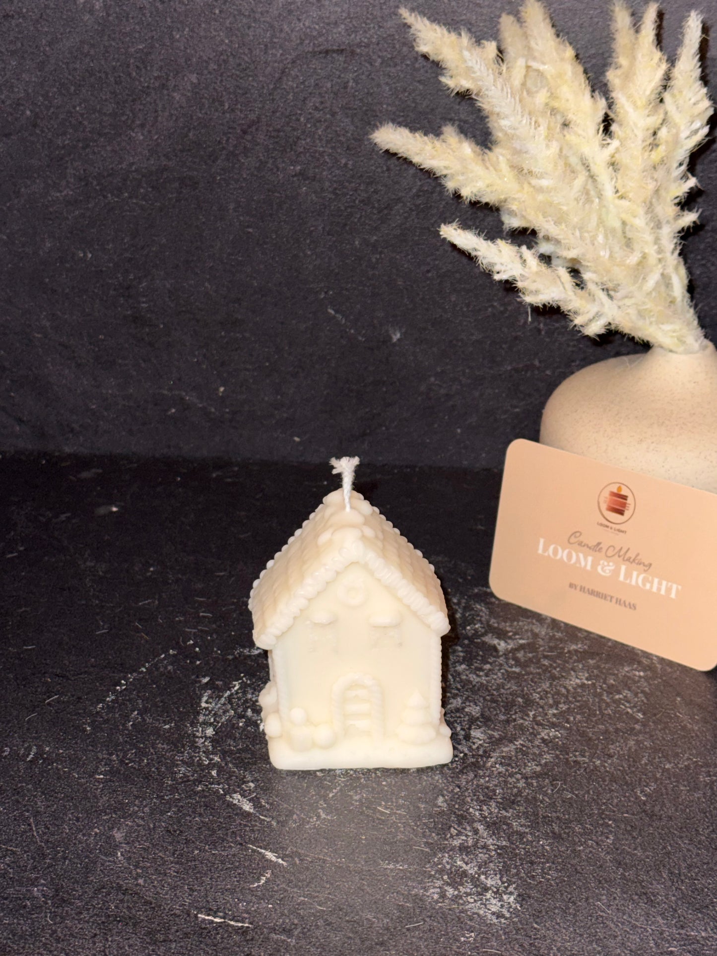 Weihnachtshaus-Kerzen