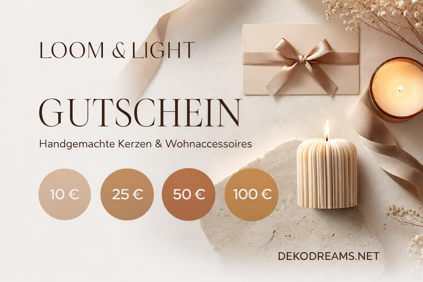 Geschenkgutscheine by Loom&Light