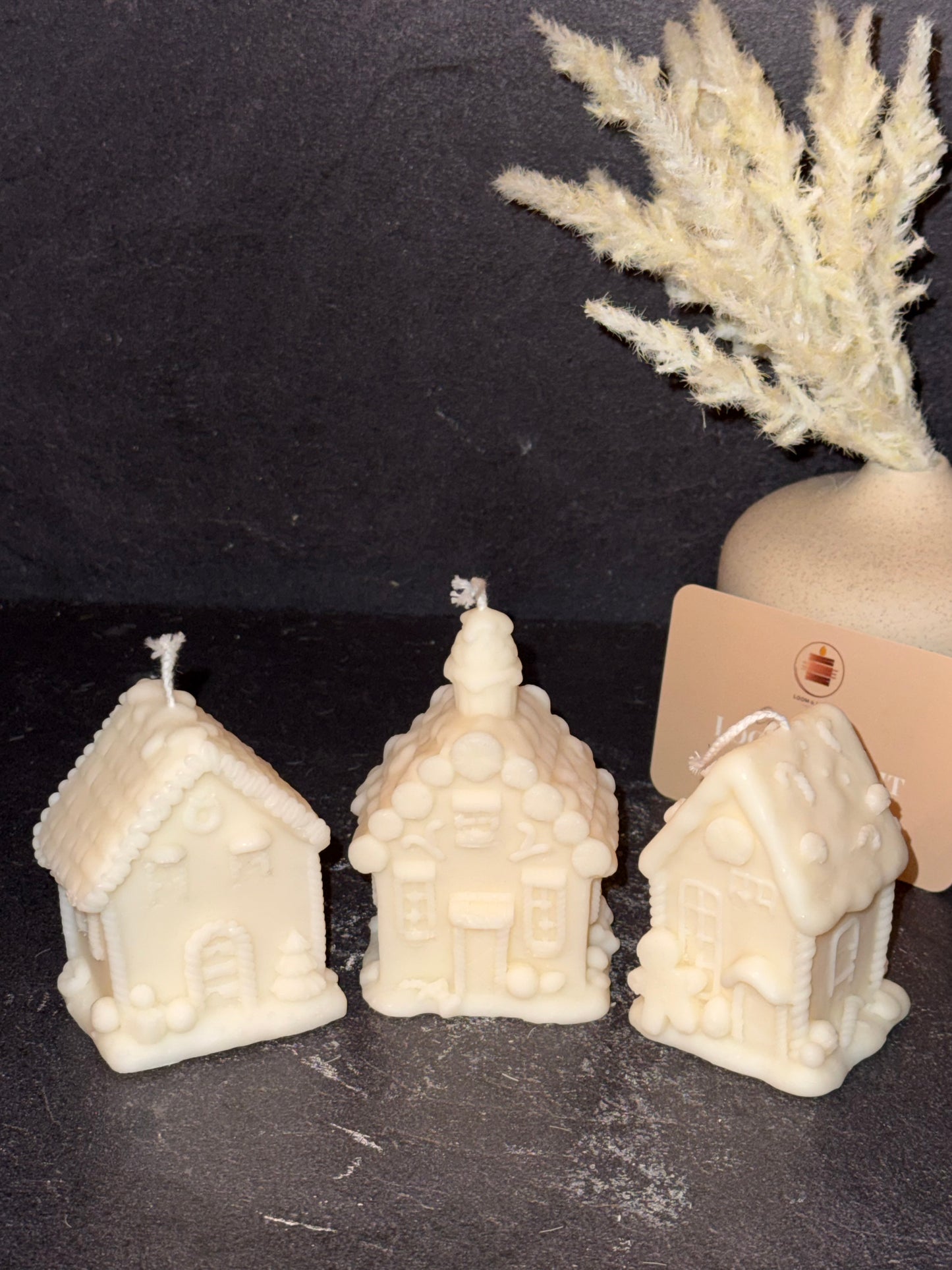 Weihnachtshaus-Kerzen